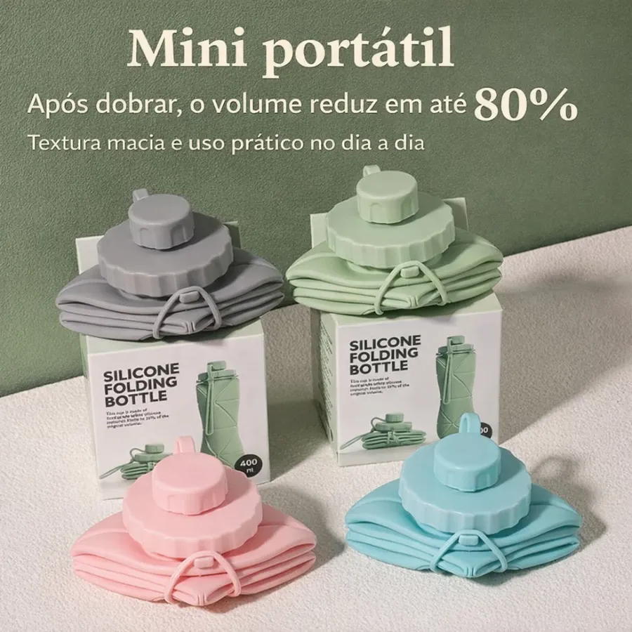 Copo Dobrável de Silicone